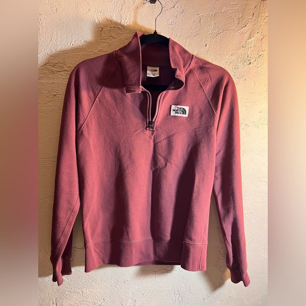 The North Face Vintage Women's Maroon Half-Zip Sweater S